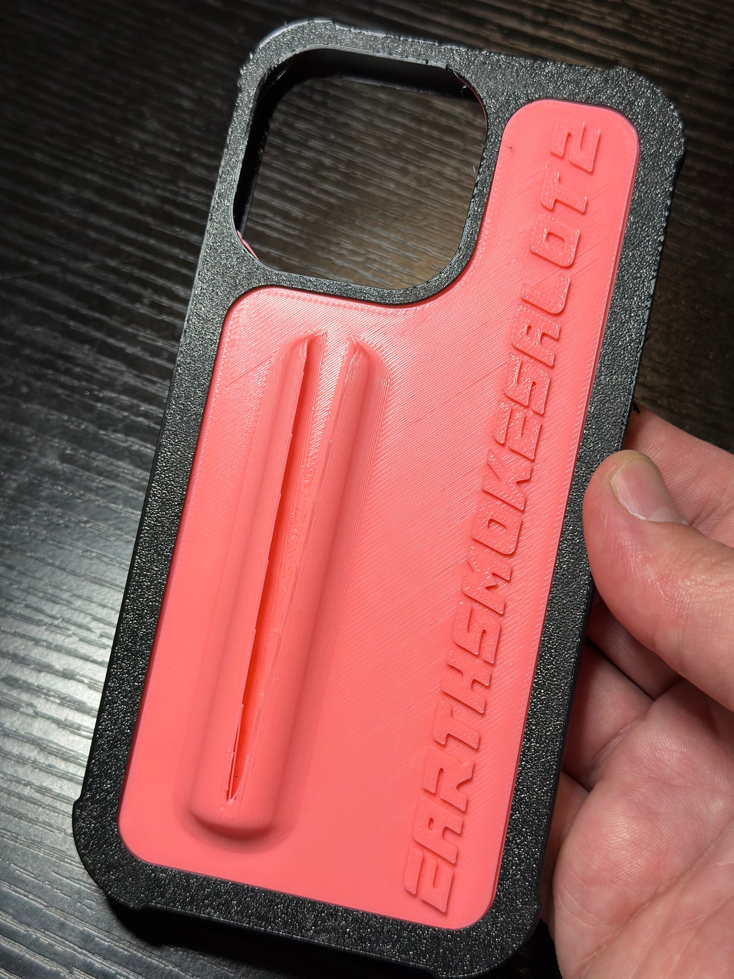 Earthsmokesalot2 pink phone case