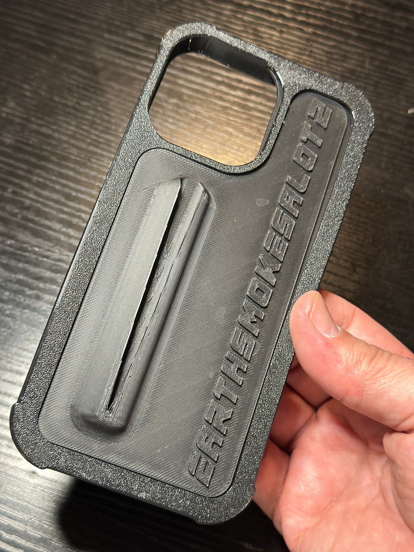 Earthsmokesalot2 black phone case
