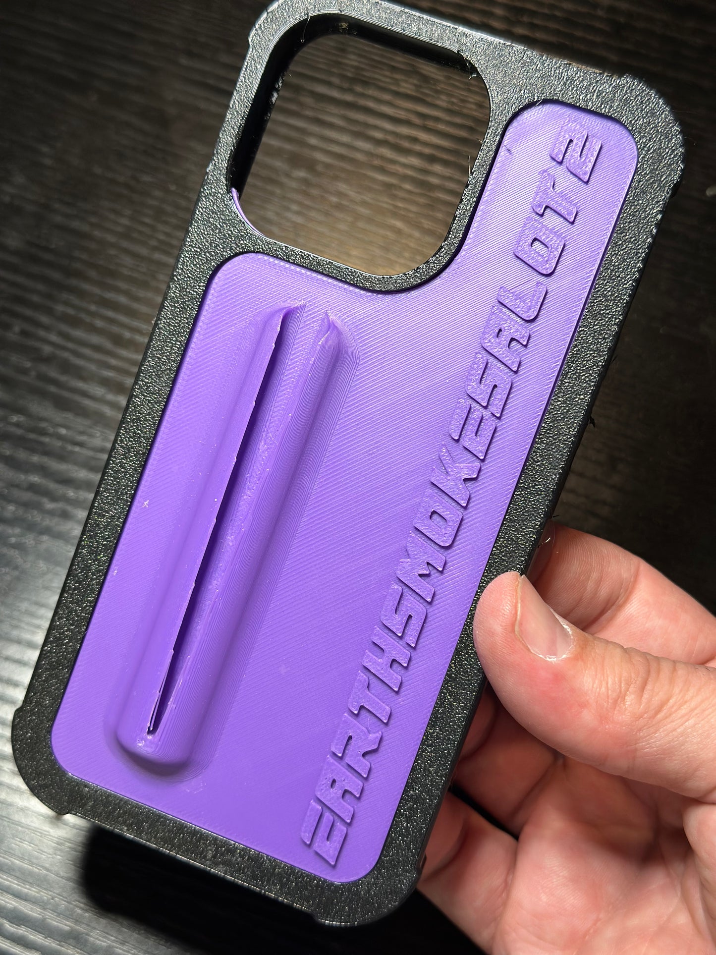 Earthsmokesalot2 purple phone case