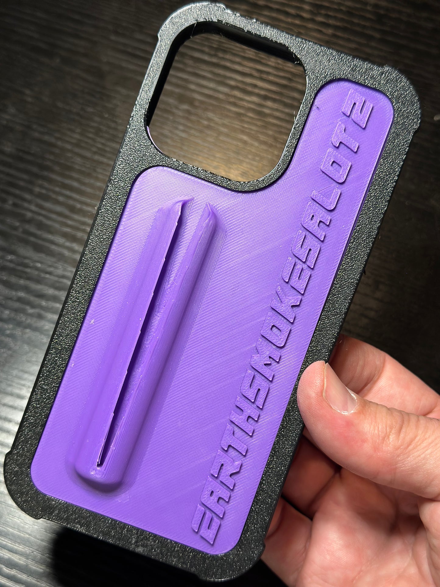 Earthsmokesalot2 purple phone case
