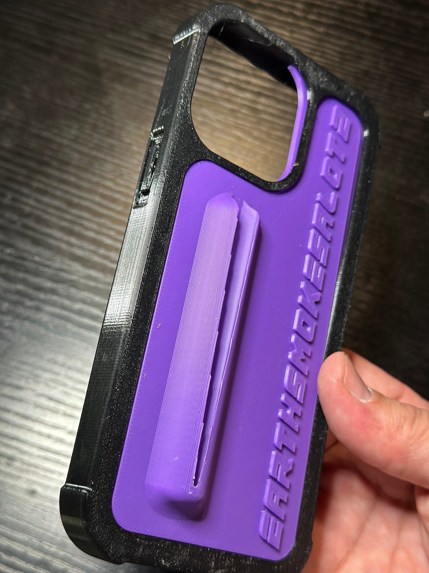 Earthsmokesalot2 purple phone case