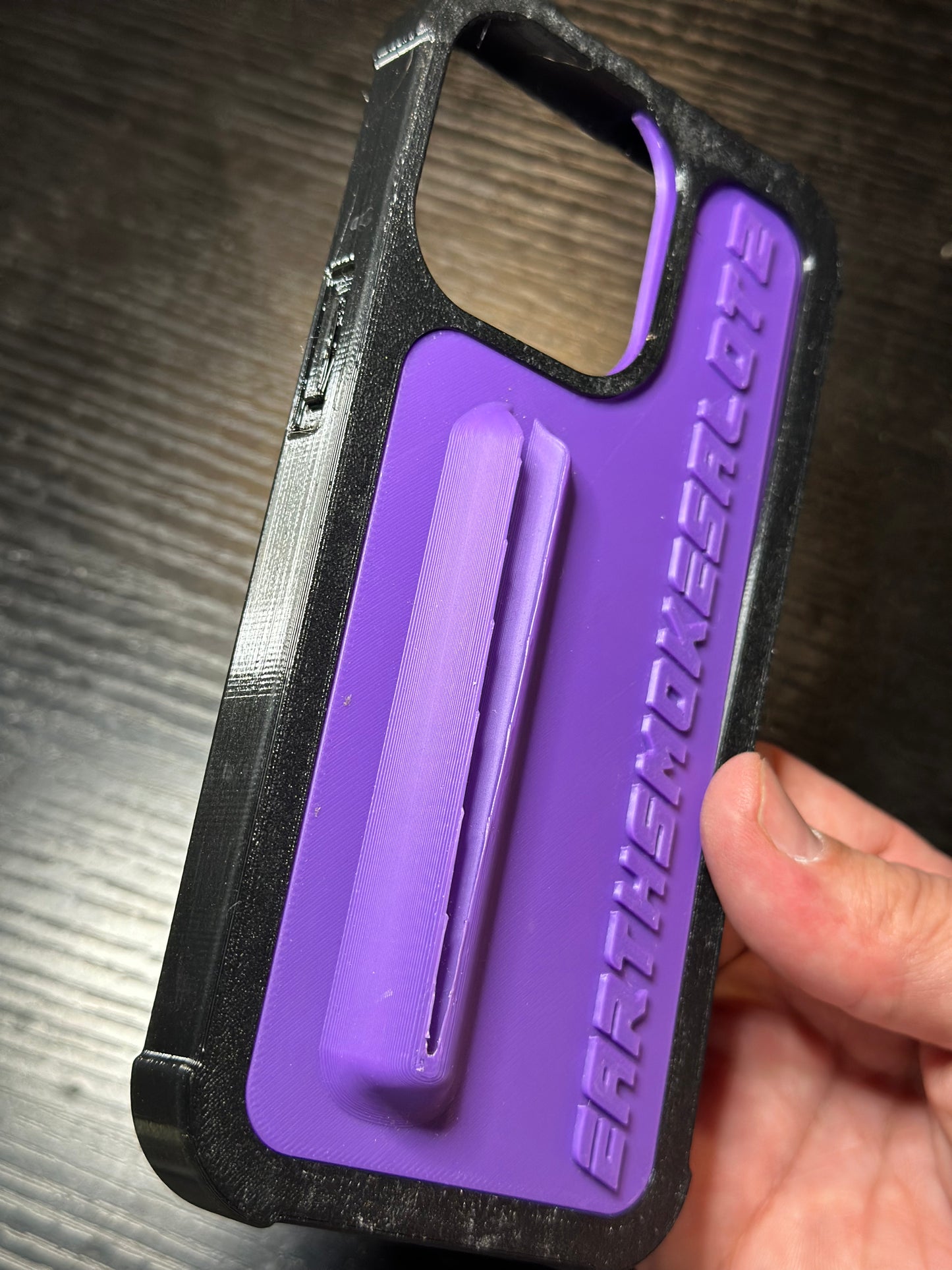 Earthsmokesalot2 purple phone case