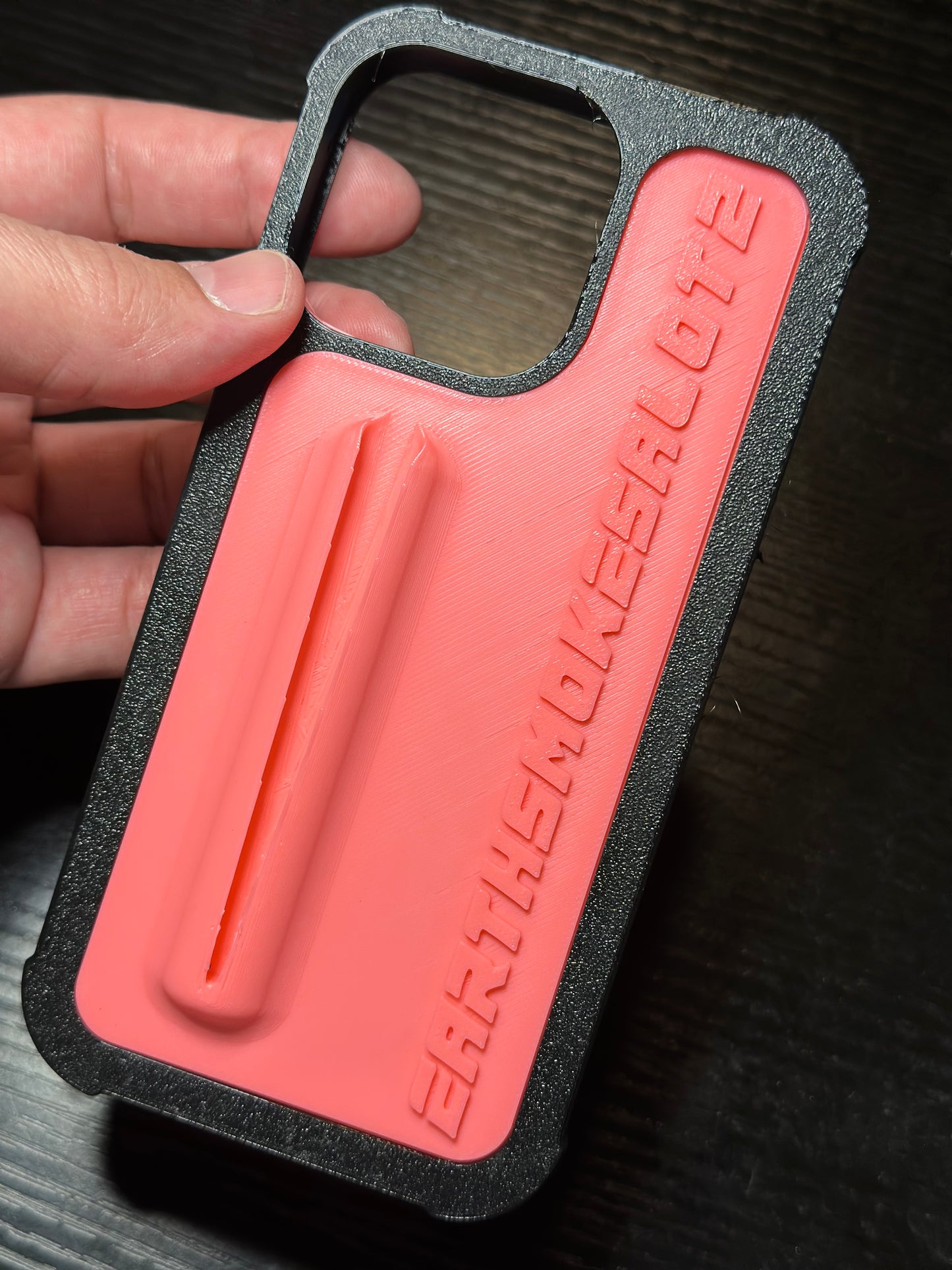Earthsmokesalot2 pink phone case