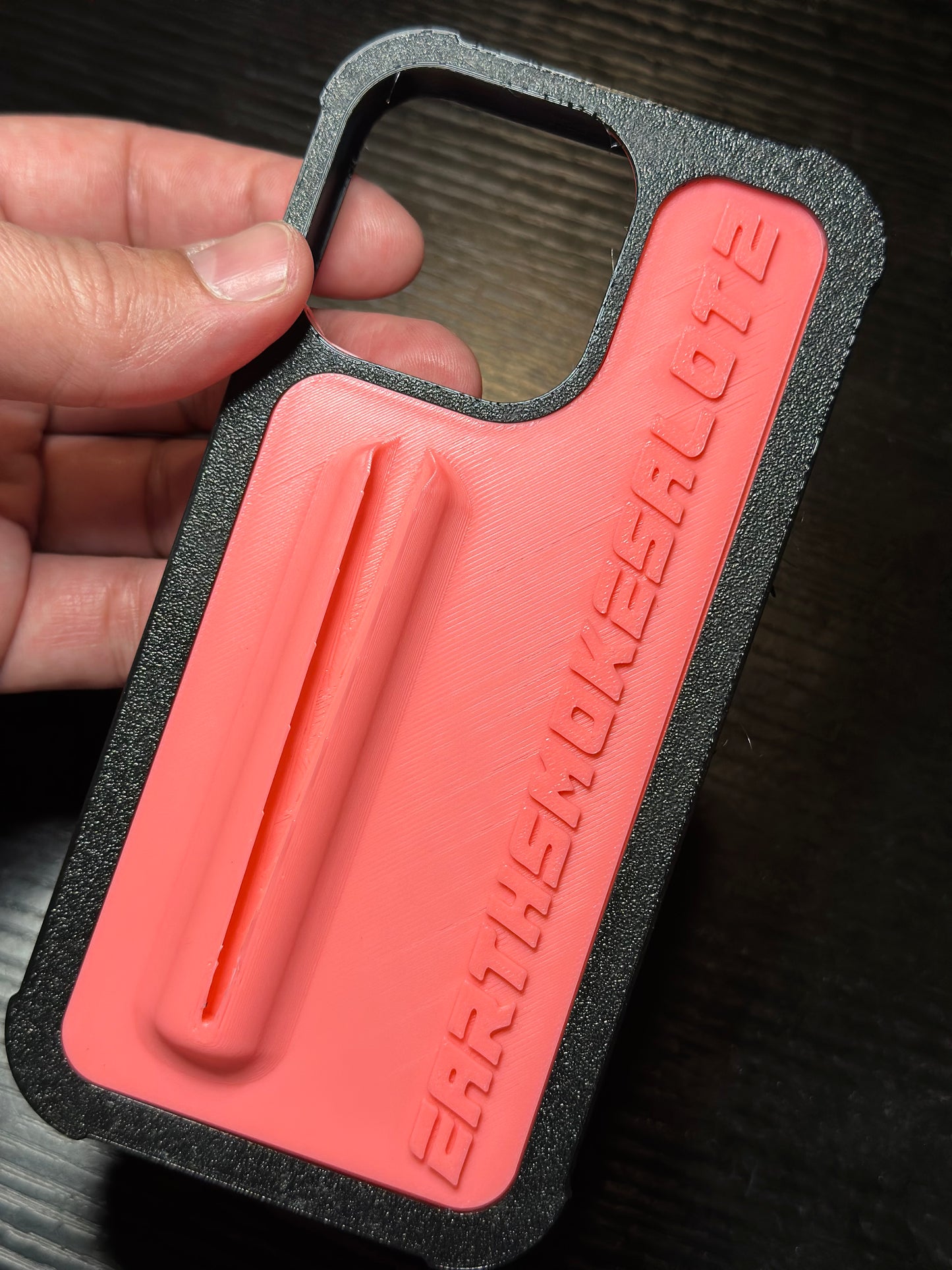 Earthsmokesalot2 pink phone case