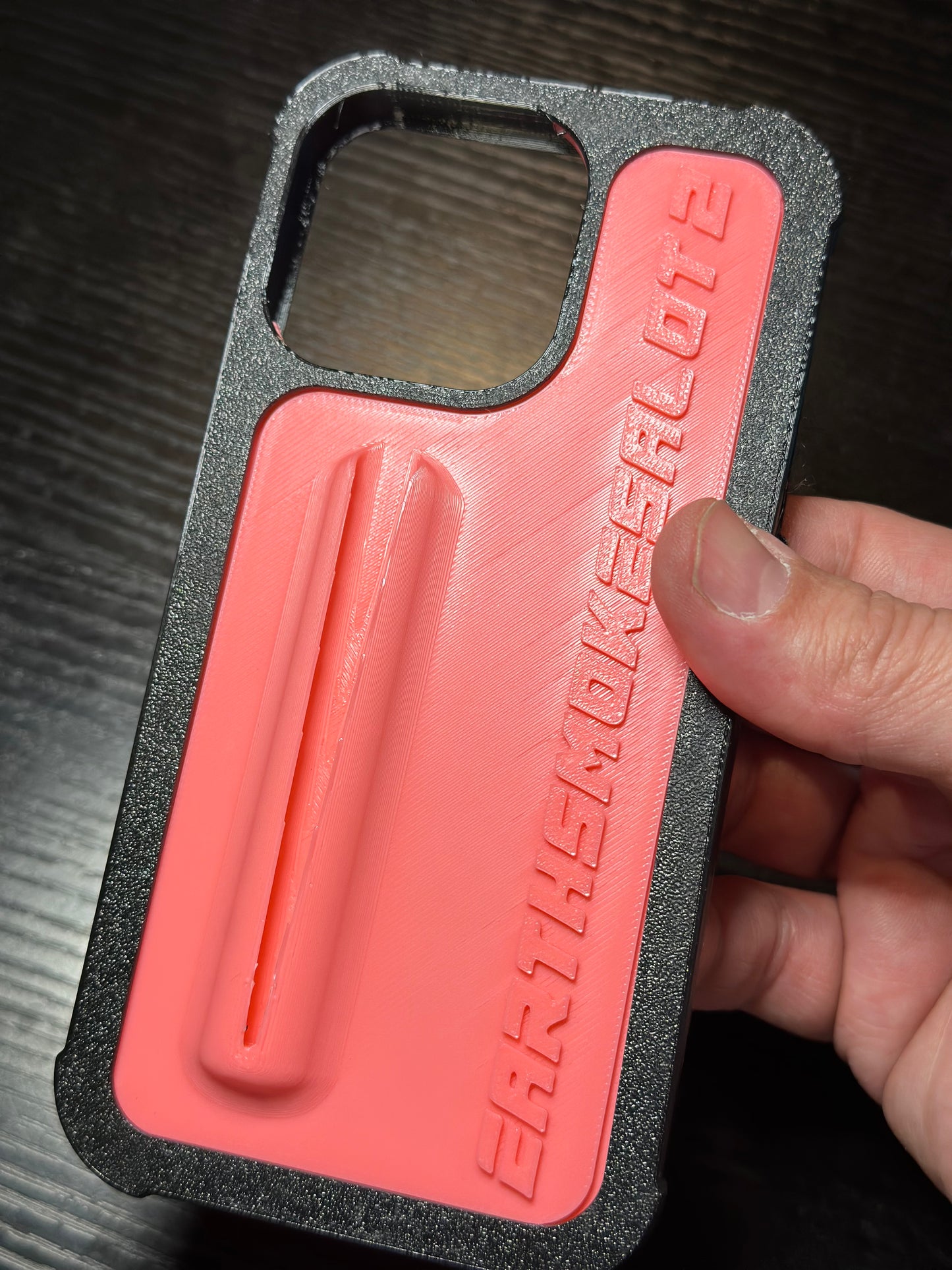 Earthsmokesalot2 pink phone case