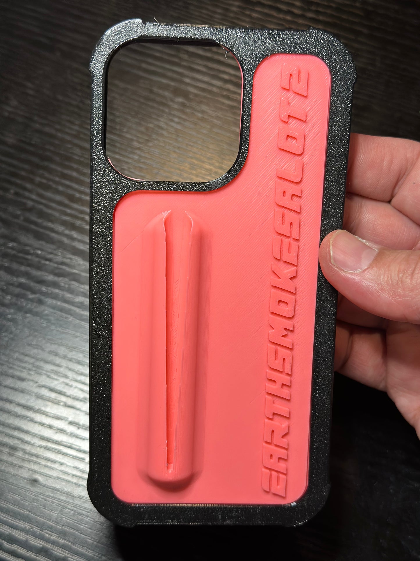 Earthsmokesalot2 pink phone case