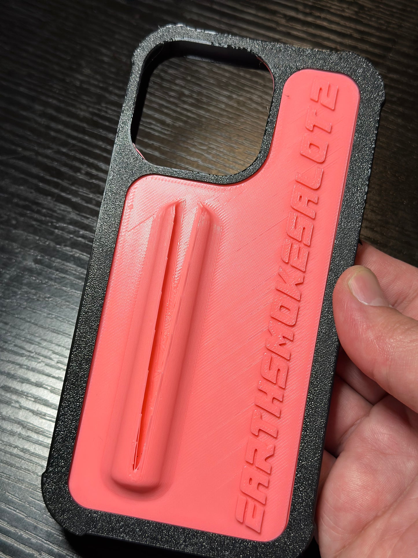 Earthsmokesalot2 pink phone case