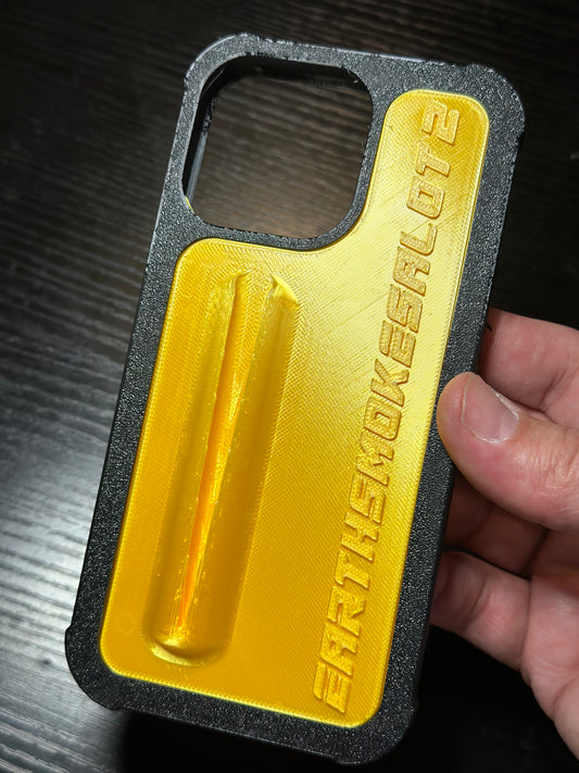 Earthsmokesalot2 yellow phone case
