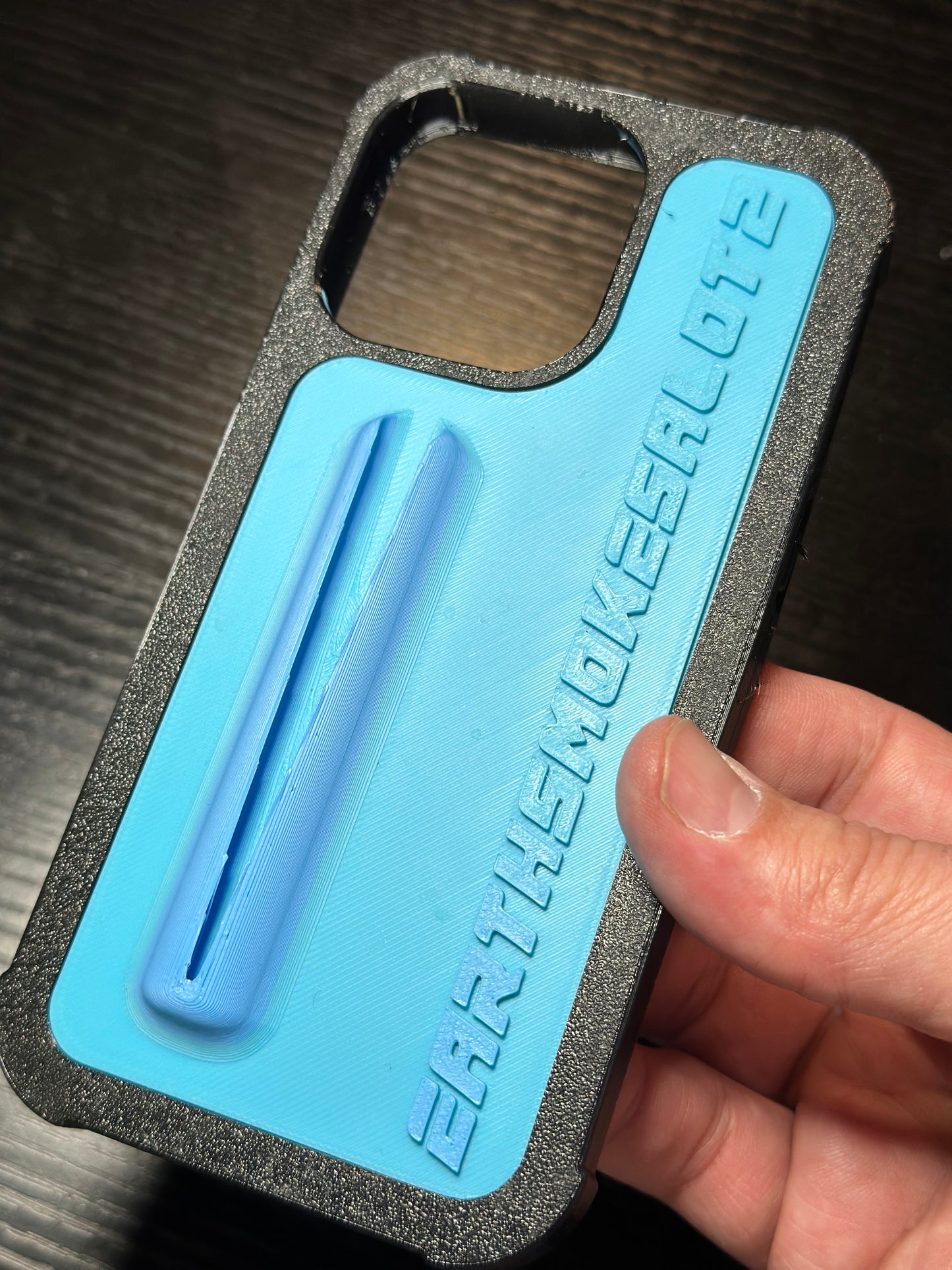 Earthsmokesalot2 blue phone case