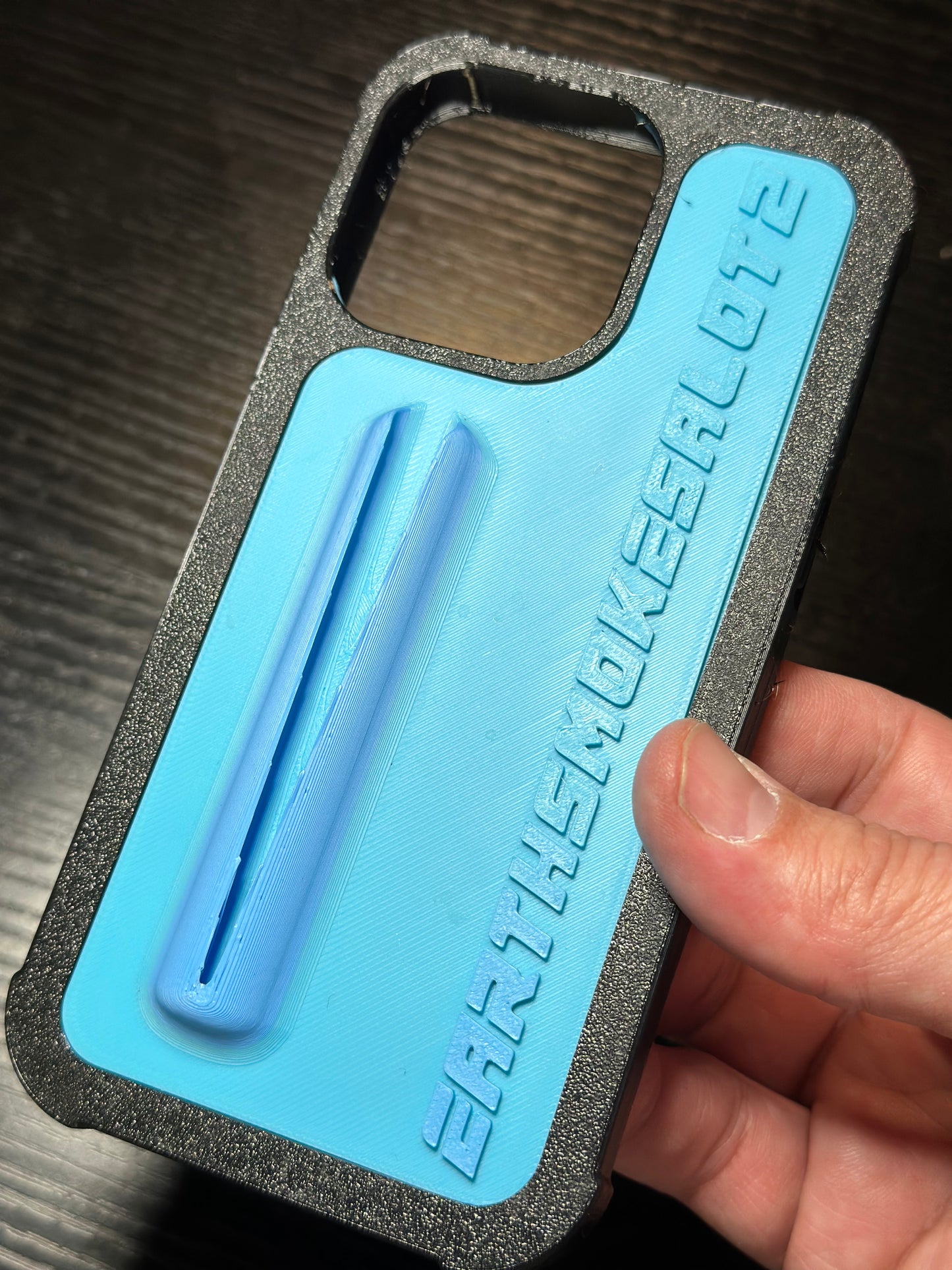 Earthsmokesalot2 blue phone case