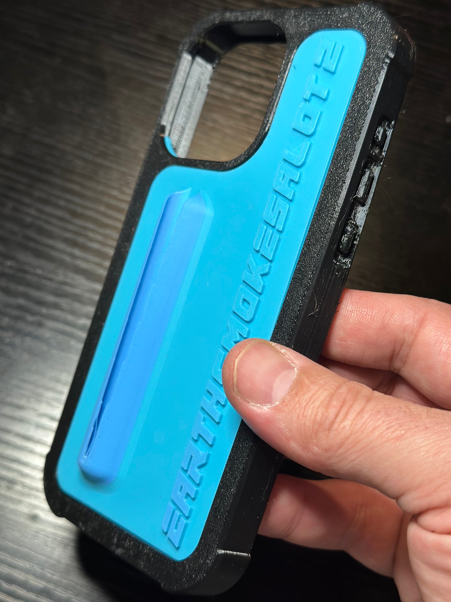 Earthsmokesalot2 blue phone case