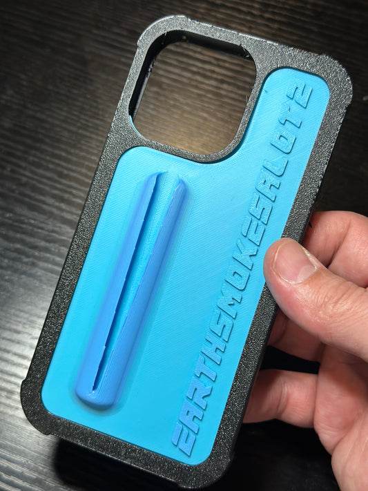 Earthsmokesalot2 blue phone case