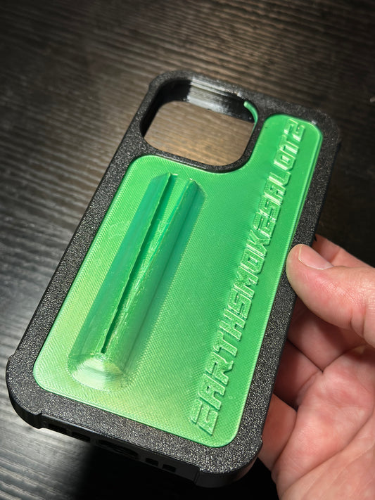 Earthsmokesalot2 green phone case