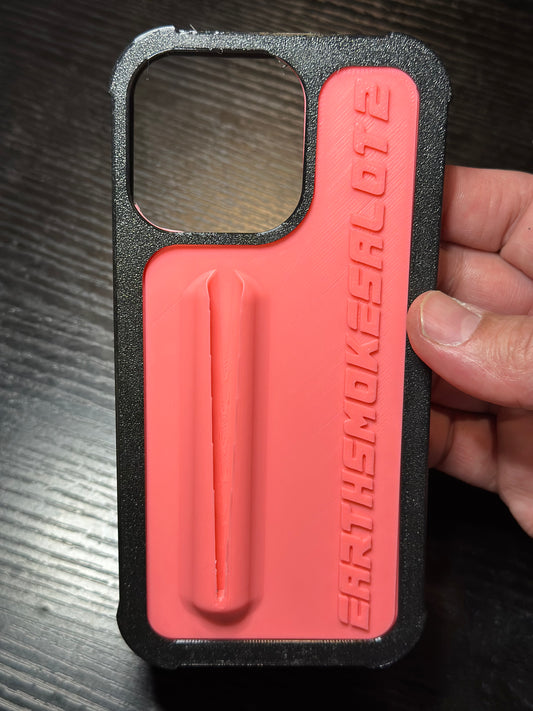 Earthsmokesalot2 pink phone case