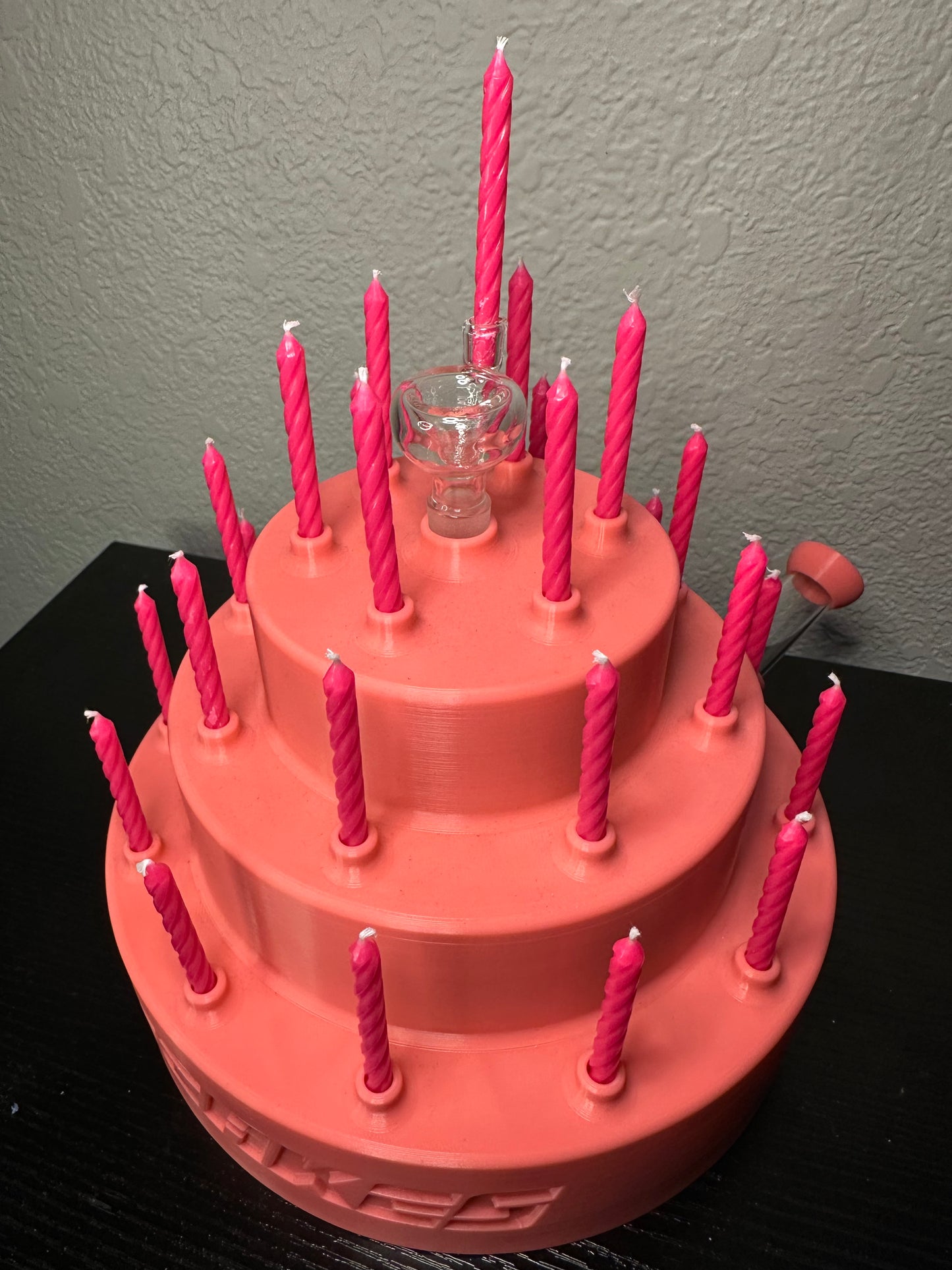 3 layer cake , with 14ml candle holder bowl